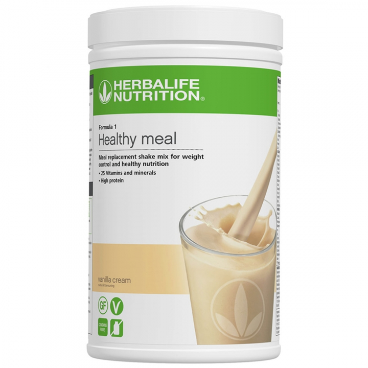 Herbalife Formula 1 - Vanilla Cream 780g - Vegan, Gluten- & Laktosfri i gruppen Måltidsersättning hos HerbalClub.se (048K)