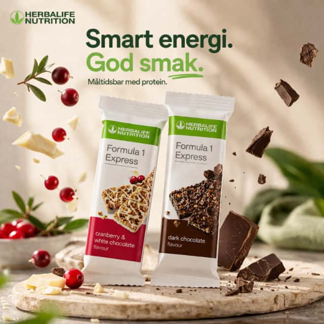 Herbalife Formula 1 Express Balanced Meal Bars - Dark Chocolate, Cranberry & White Chocolate
