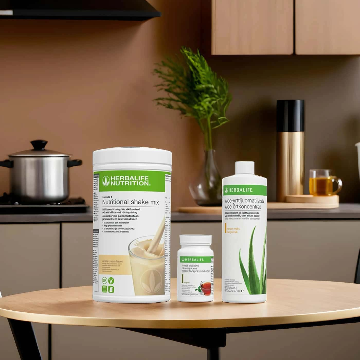Herbalife Frukost Baspaket | Formula 1 måltidsersättning | Herbal Aloe | Instant Herbal Beverage | Protein | Fiber | Vitaminer