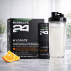 Herbalife H24 Hydrate elektrolytdryck apelsin Herbalife H24 Hydrate kalorisnål elektrolytdryck med apelsinsmak i stickformat för träning och sport