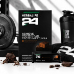 Herbalife H24 Achieve Protein Bar Dark Chocolate Herbalife H24 Achieve Protein Bar - Dark Chocolate proteinbar för träning och proteinrikt mellanmål