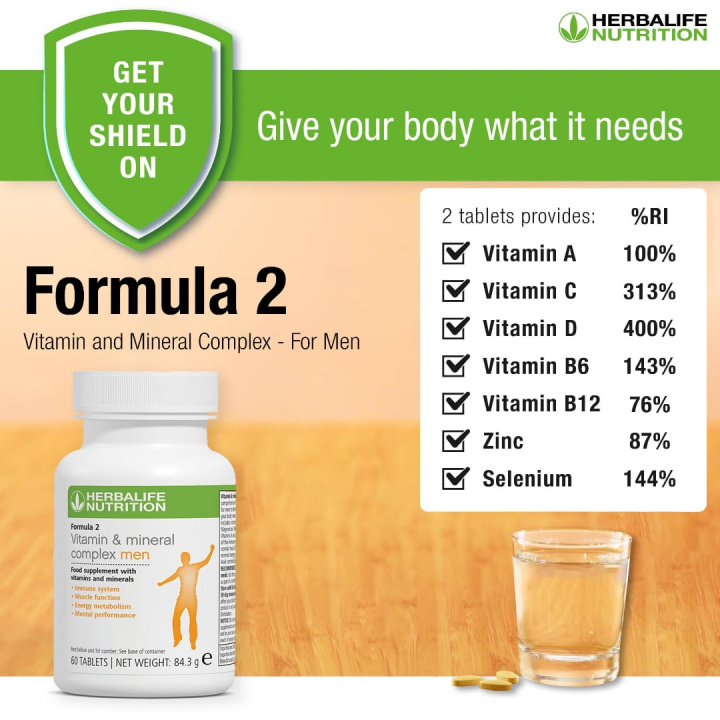 Herbalife Formula 2 Multivitamin och Mineral Man