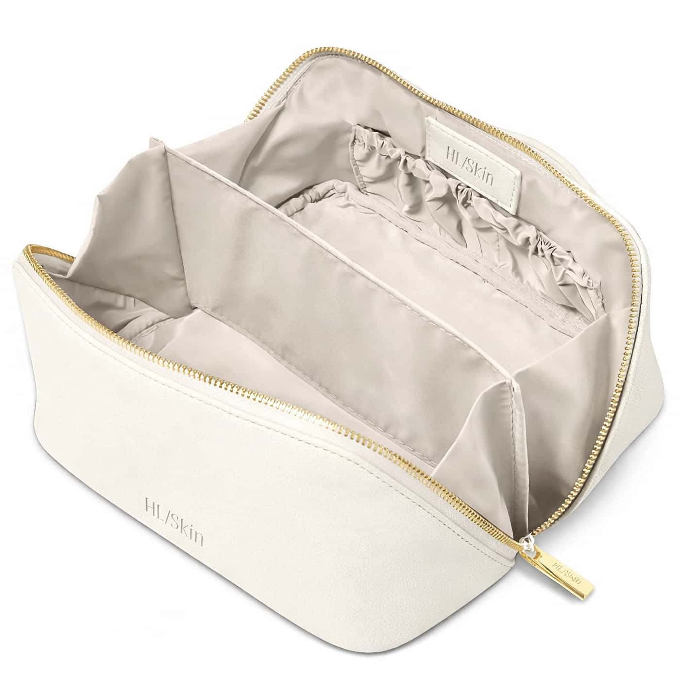 HL/Skin Necessär i veganskt läder för organiserad förvaring av hudvård och makeup