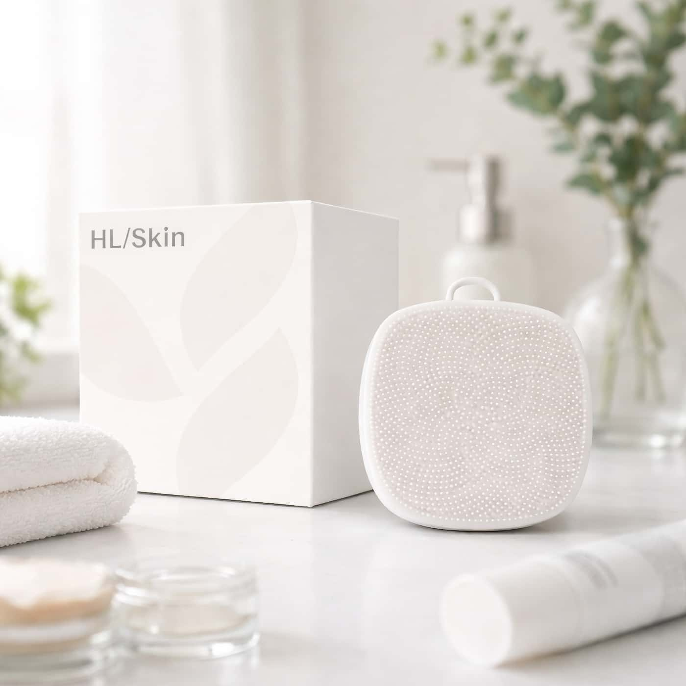 HL/Skin Cleansing Silicone Brush silikonborste för ansiktsrengöring och mild exfoliering i daglig hudvårdsrutin