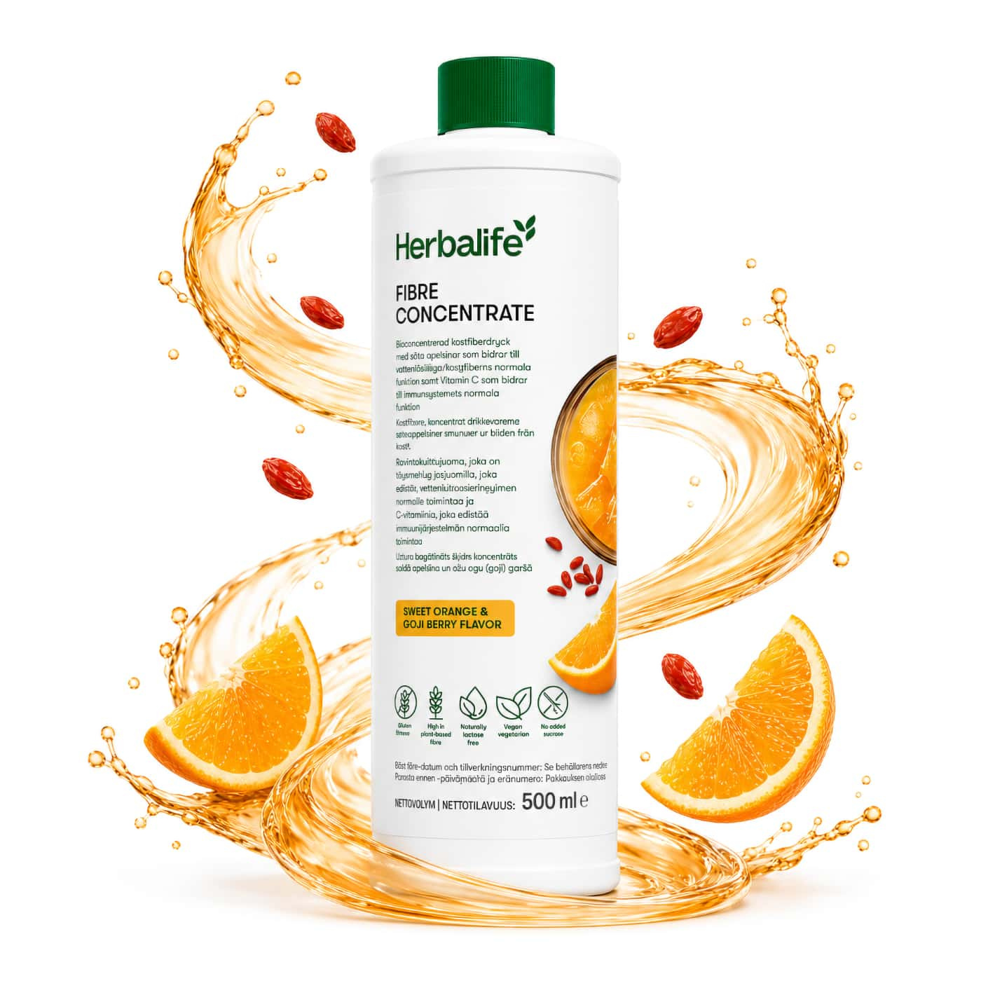 Herbalife Fibre Concentrate Sweet Orange & Goji Berry Flavor fiberdryck med apelsin och goji
