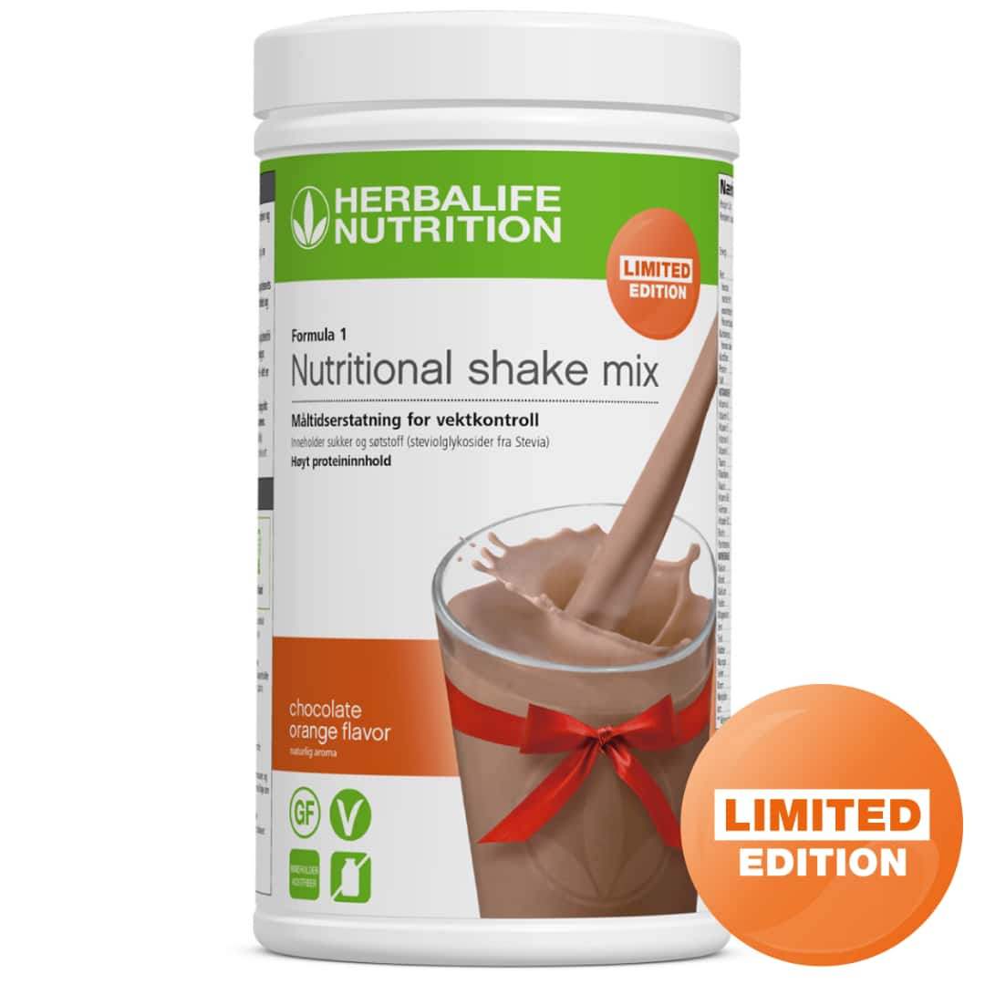 Herbalife Formula 1 - Chocolate Orange - Vegan, Gluten- & Laktosfri