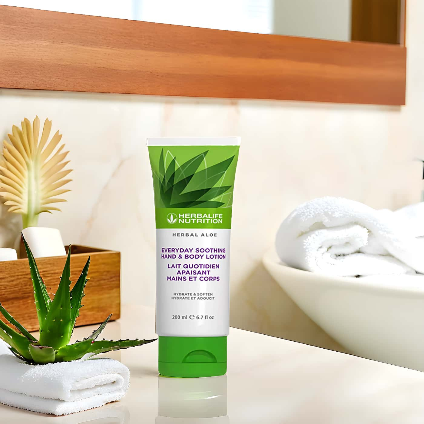 Herbalife Hand & Body Lotion – Aloe Vera | Återfuktar | Lugnande hudvård | För torr, känslig eller normal hud