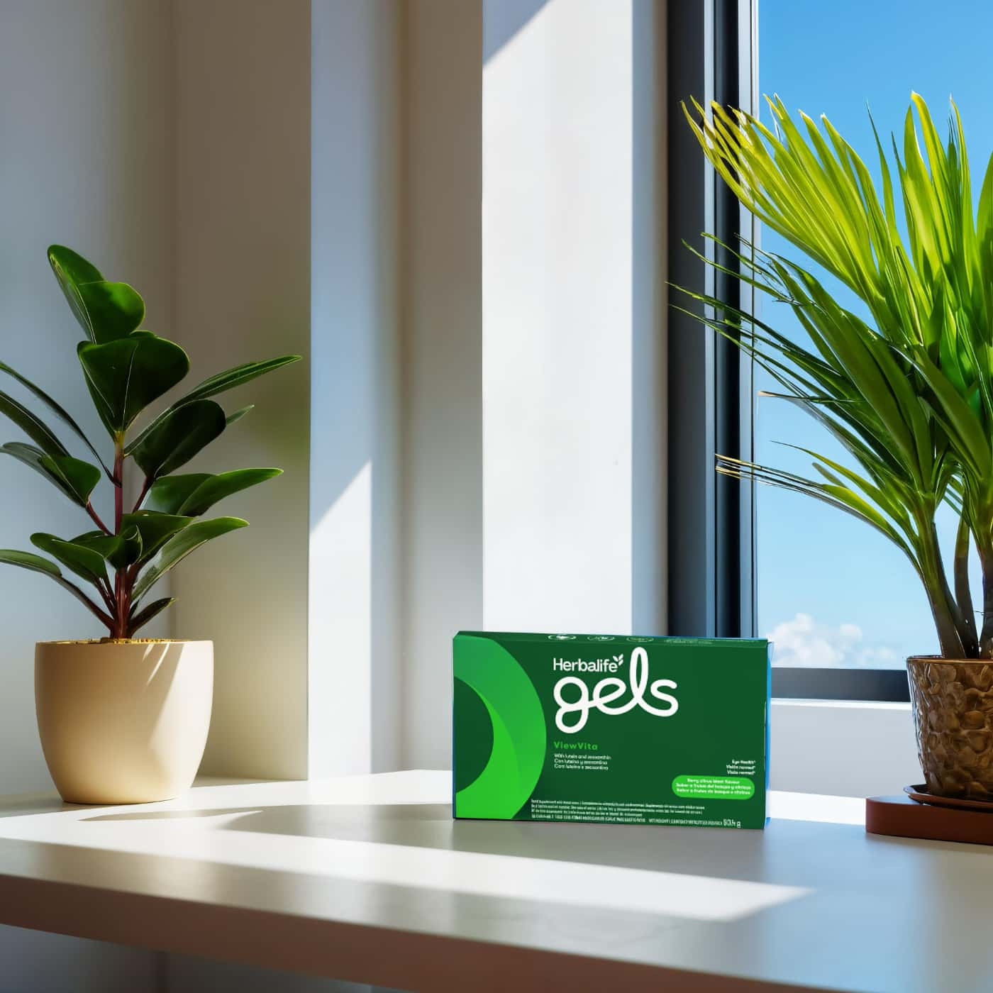 Herbalife Gel ViewVita - Berry Citrus Blast - Tuggbart kosttillskott för ögonhälsa med lutein, zeaxantin och DHA