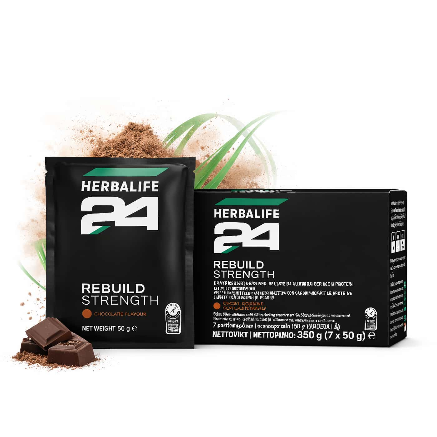 Herbalife H24 Rebuild Strength Sachets träningsdryck med protein och kolhydrater i portionsform