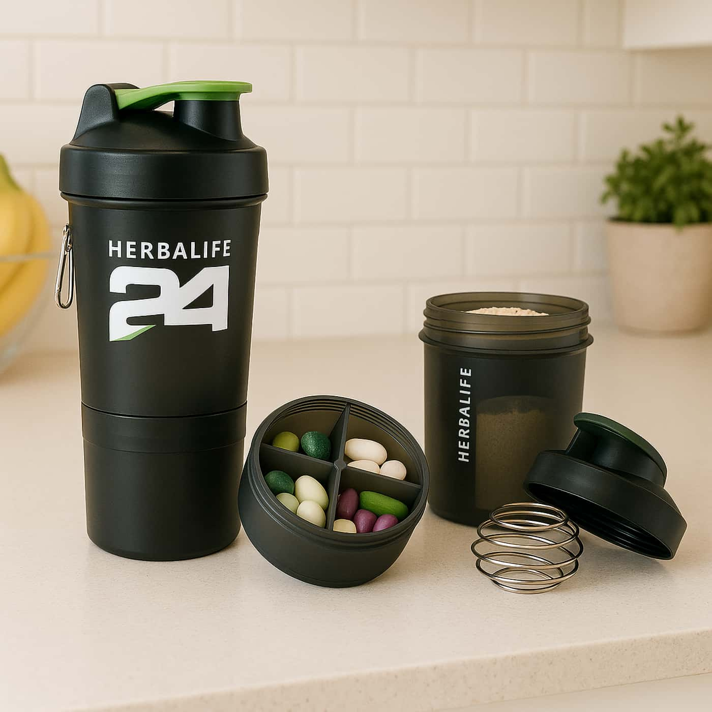 Herbalife 24H Nutrition Super-Shaker | smart shaker för kosttillskott | perfekt för träning och proteinshake