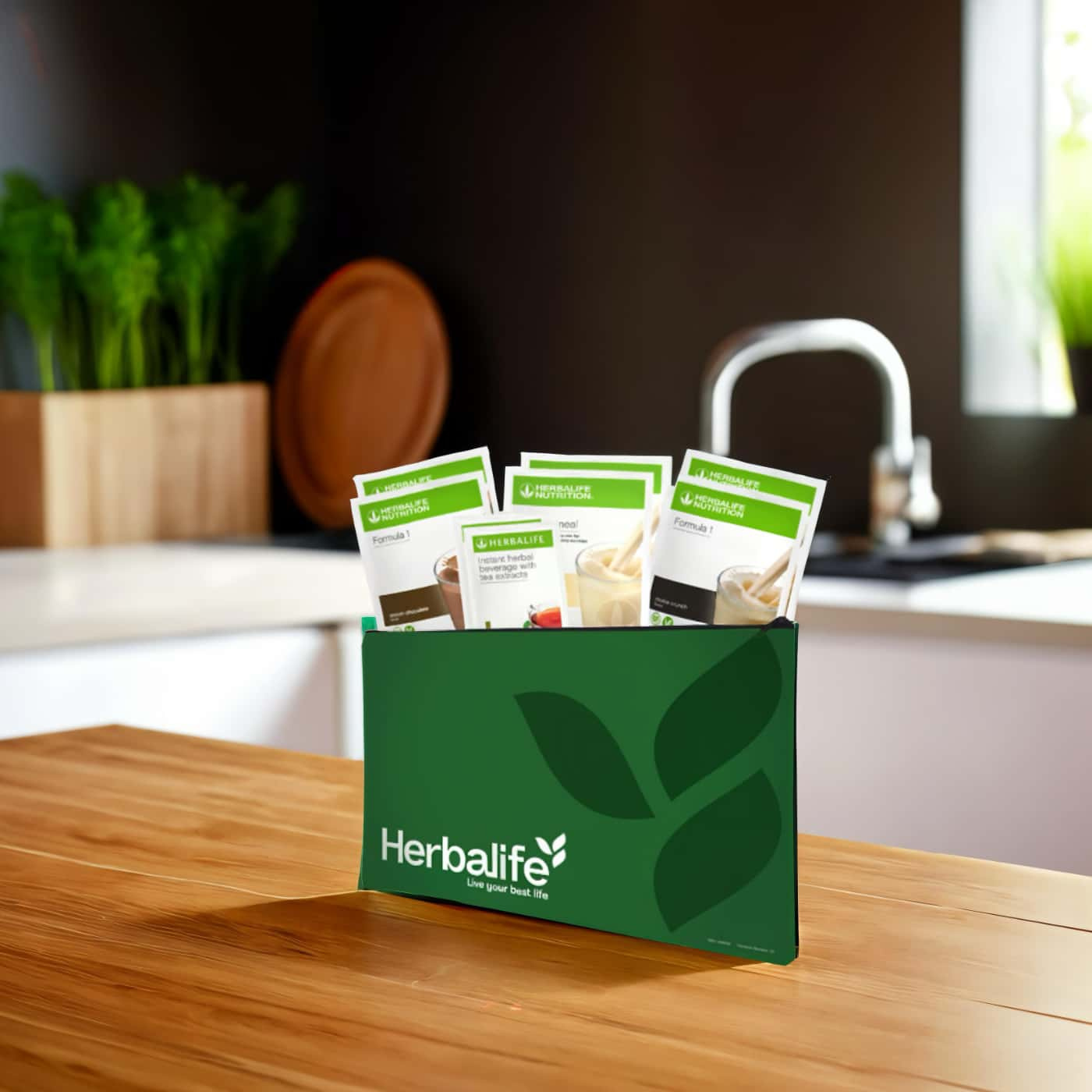 Herbalife provpaket – Formula 1 måltidsersättning och energidryck – Vanilj, Cookie Crunch, Choklad – Prova produkter för hälsosam kost